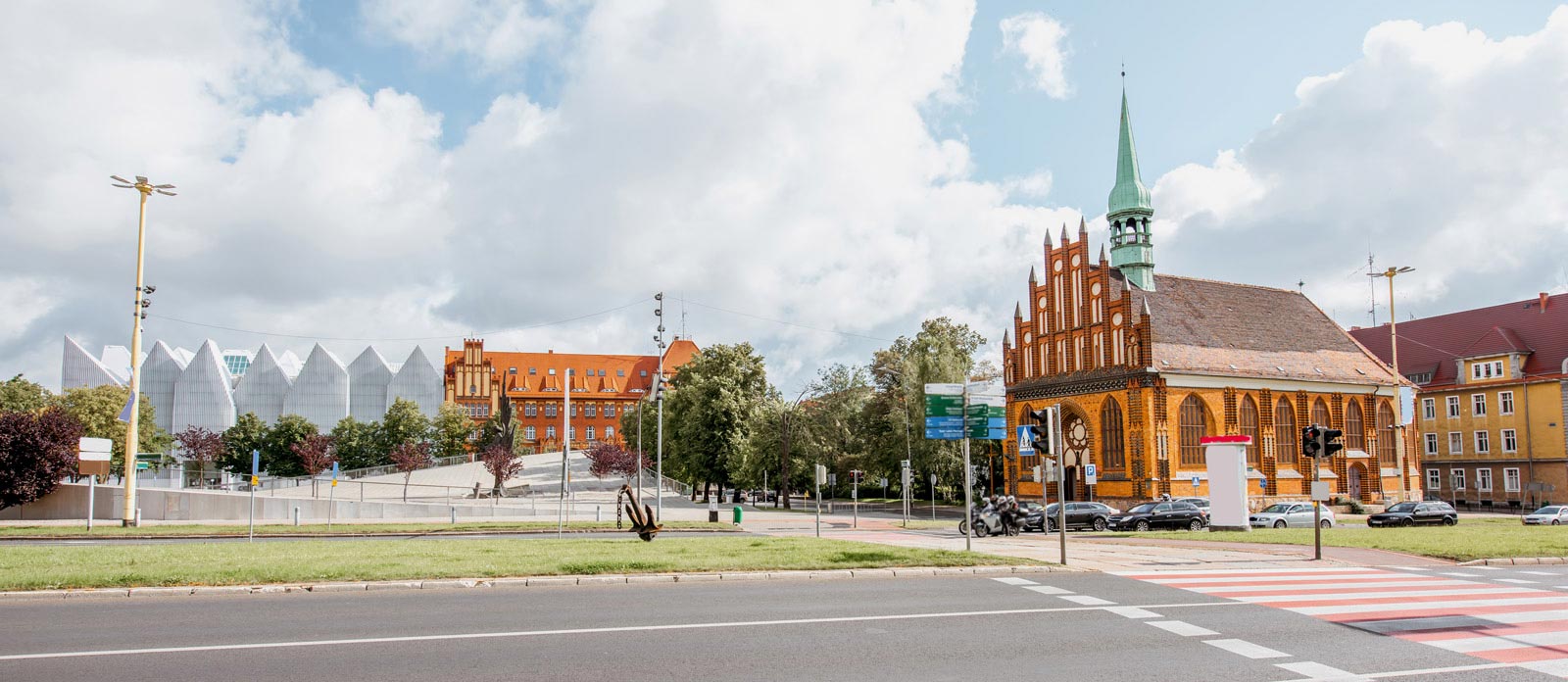 Widok na Filharmonię w Szczecinie