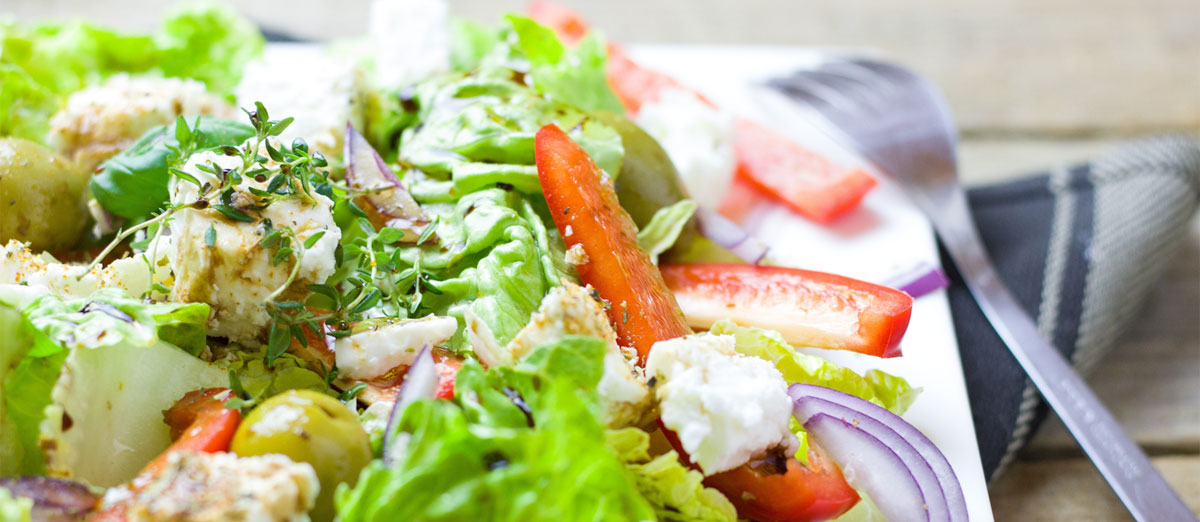 Talerz z posiłkiem wg diety przeciwzapalnej